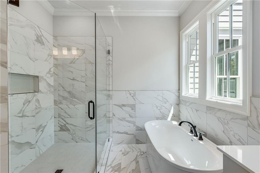 Furnished interior view inside a new home in , Dacula (Image 9).