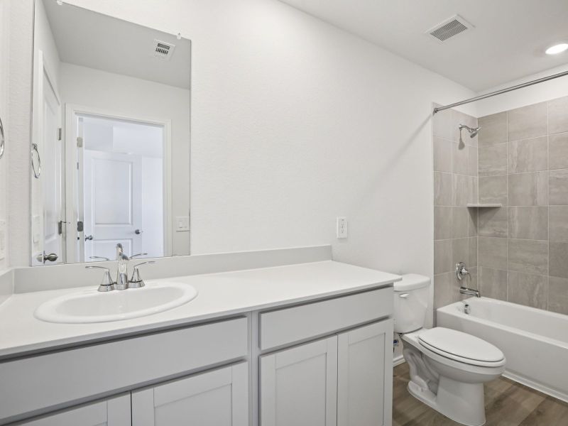 Furnished interior view inside a new home in Turner's Village, Buda (Image 5).