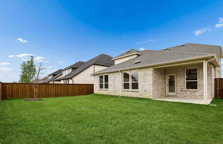 Large fenced-in backyard