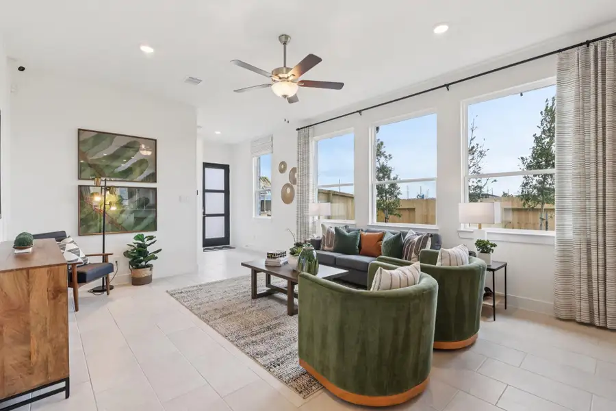 Furnished interior view inside a new home in Sunterra, Katy (Image 5).