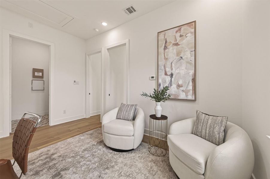 Furnished interior view inside a new home in , Houston (Image 16).