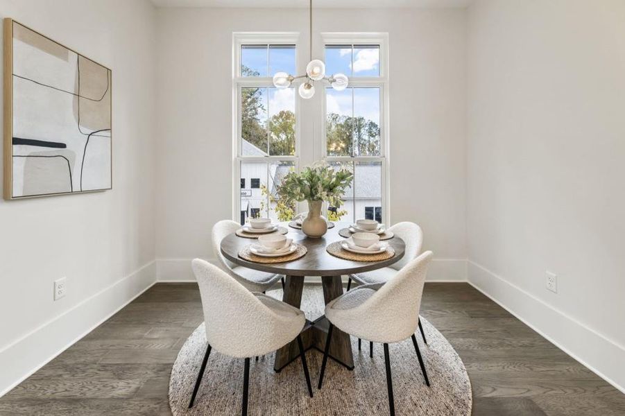 Furnished interior view inside a new home in , Alpharetta (Image 10).