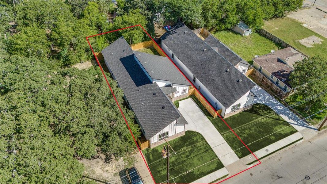 Aerial view of property's location featuring property parcel outlined Aerial view of property's location featuring property parcel outlined