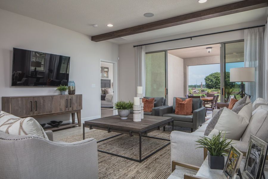 Representative furnished interior of a home built from the Lucerne II by Jones Homes USA in Reserve at Twin Lakes, St. Cloud (Image 4). Representative furnished interior of a home built from the Lucerne II by Jones Homes USA in Reserve at Twin Lakes, St. Cloud (Image 4).