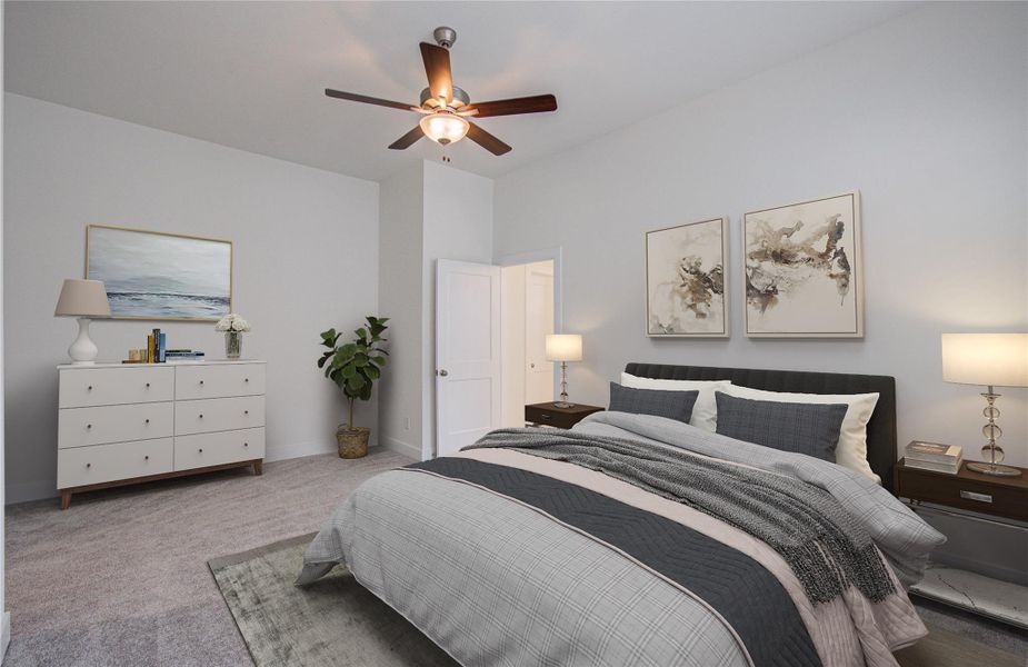 Furnished interior view inside a new home in , Cypress (Image 16).