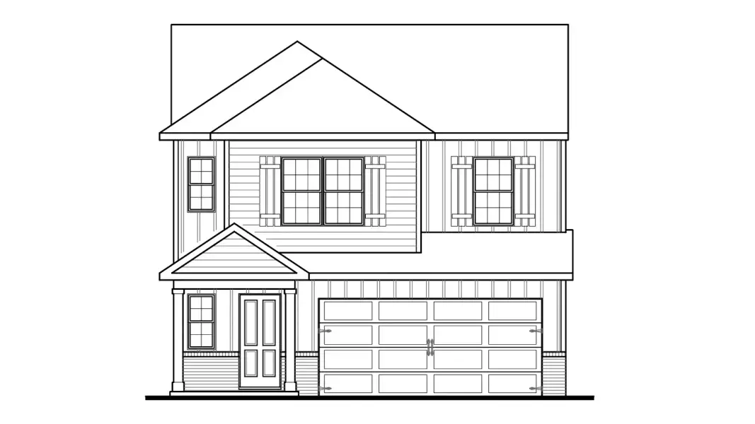 Representative rendering of the exterior for the Larkin by D.R. Horton (Image 4). Representative rendering of the exterior for the Larkin by D.R. Horton (Image 4).