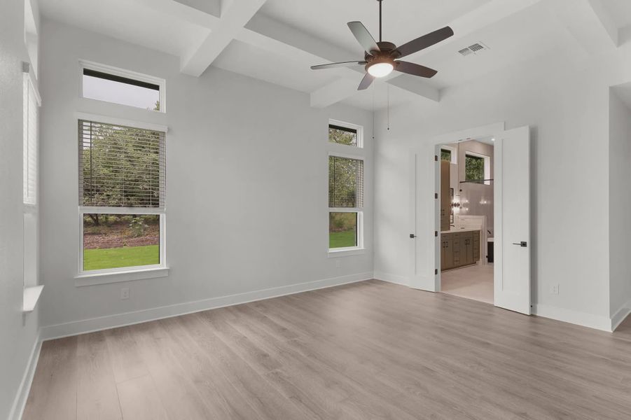 Representative unfurnished interior of a home built from the Montana by Chesmar Homes in Feathergrass, Fulshear (Image 10).