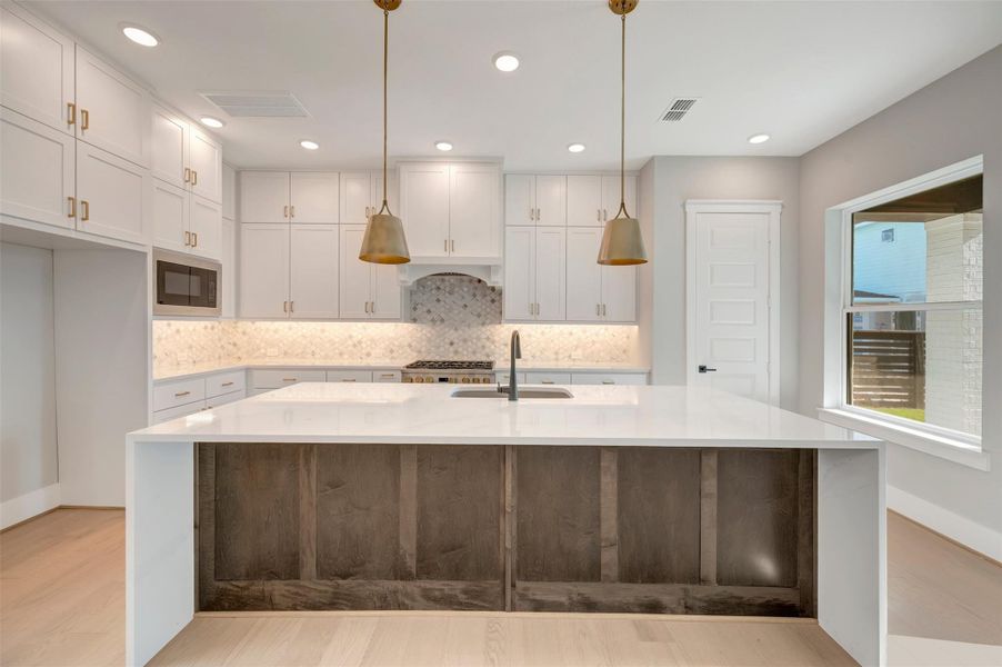 Furnished interior view inside a new home in Easthaven at Bridgeland Central - Vision Collection, Cypress (Image 6).
