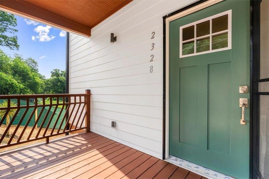 Exterior details and patio area of a home in , Atlanta (Image 16). Exterior details and patio area of a home in , Atlanta (Image 16).
