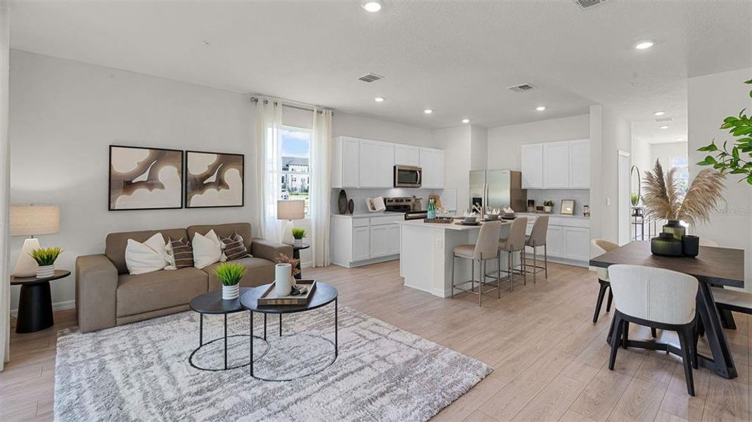 Furnished interior view inside a new home in , Orlando (Image 9).