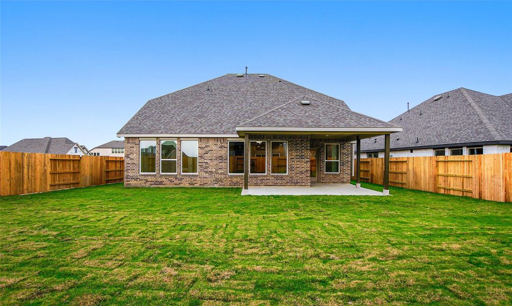 Exterior details and patio area of a home in Brookewater, Rosenberg (Image 18).