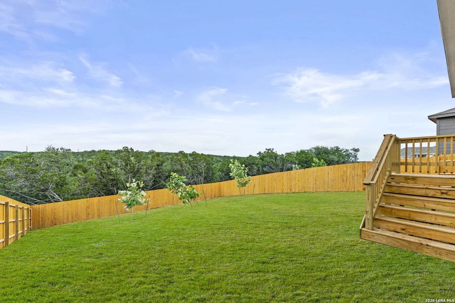 Exterior details and patio area of a home in Waterwheel, San Antonio (Image 3).