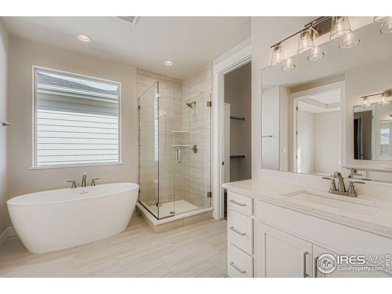 Furnished interior view inside a new home in RainDance National 60/70, Windsor (Image 9).