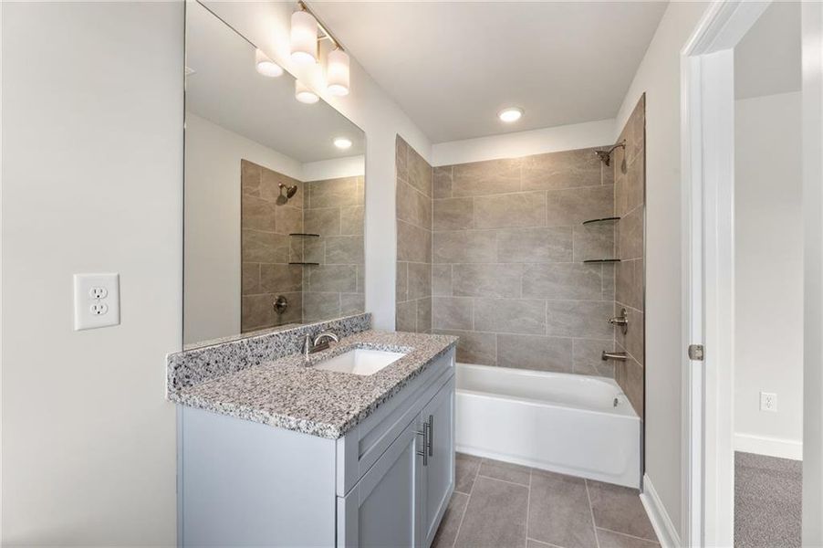 Furnished interior view inside a new home in Towns at Enclave, Lawrenceville (Image 14).