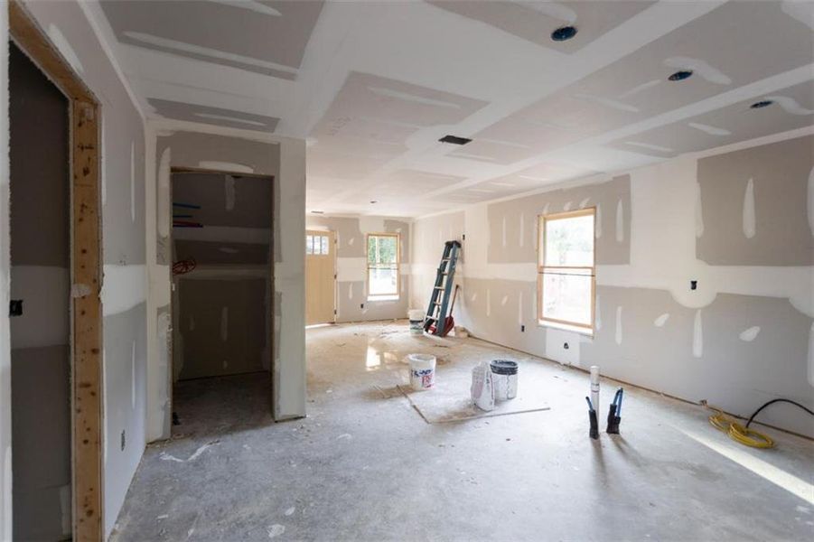 In-progress construction of a new home in , Social Circle, GA (Image 16).