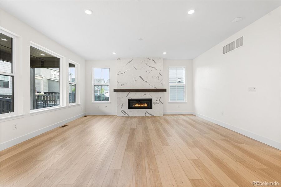 Spacious, unfurnished interior of a new home in Stargaze at Solstice, Littleton (Image 36).