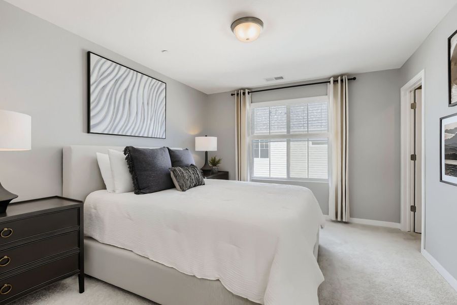 Representative furnished interior of a home built from the Novella One by Brookfield Residential in Barefoot, Firestone (Image 13).