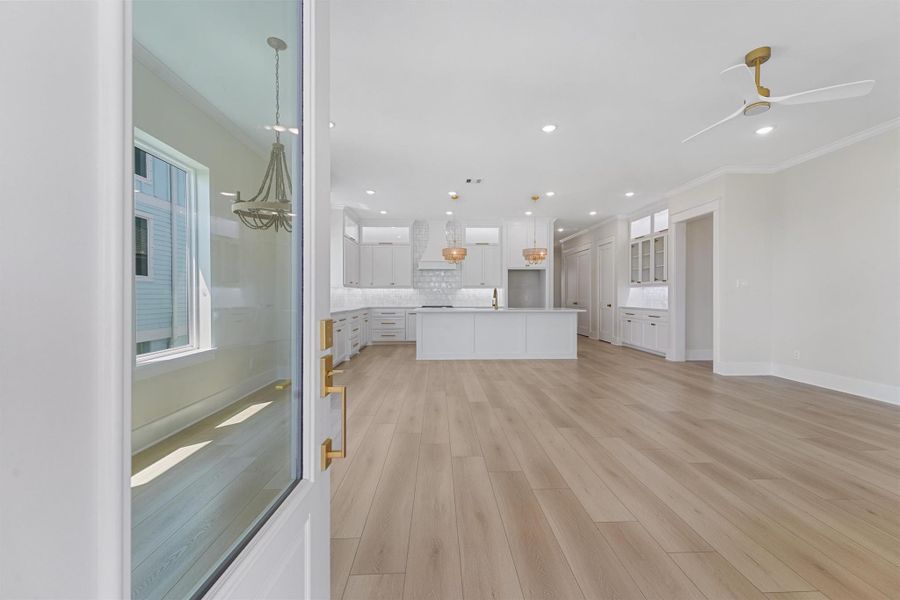 Furnished interior view inside a new home in , Galveston (Image 8).