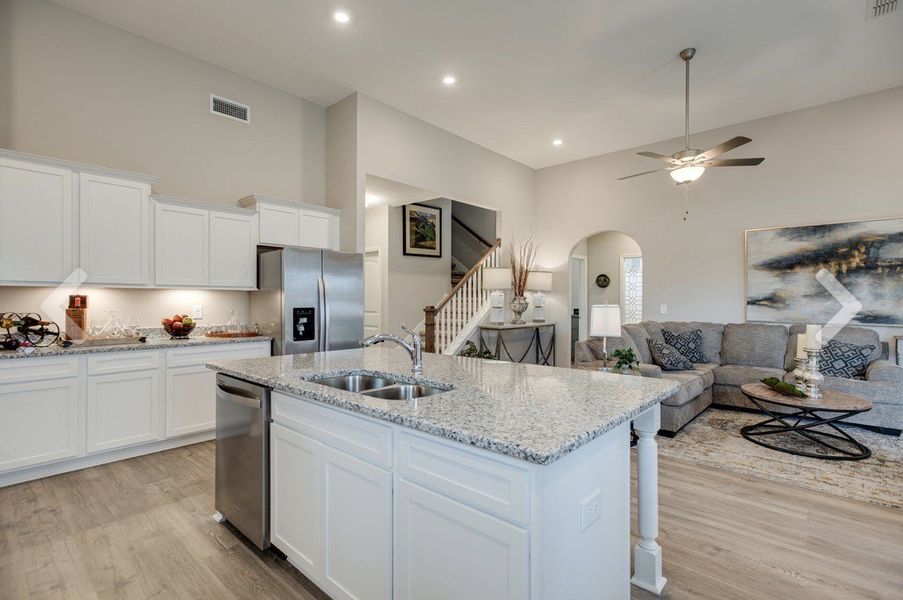 Furnished interior view inside a new home in Robinson Meadows, Murfreesboro (Image 4).