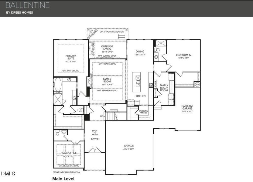 Floor plan main level