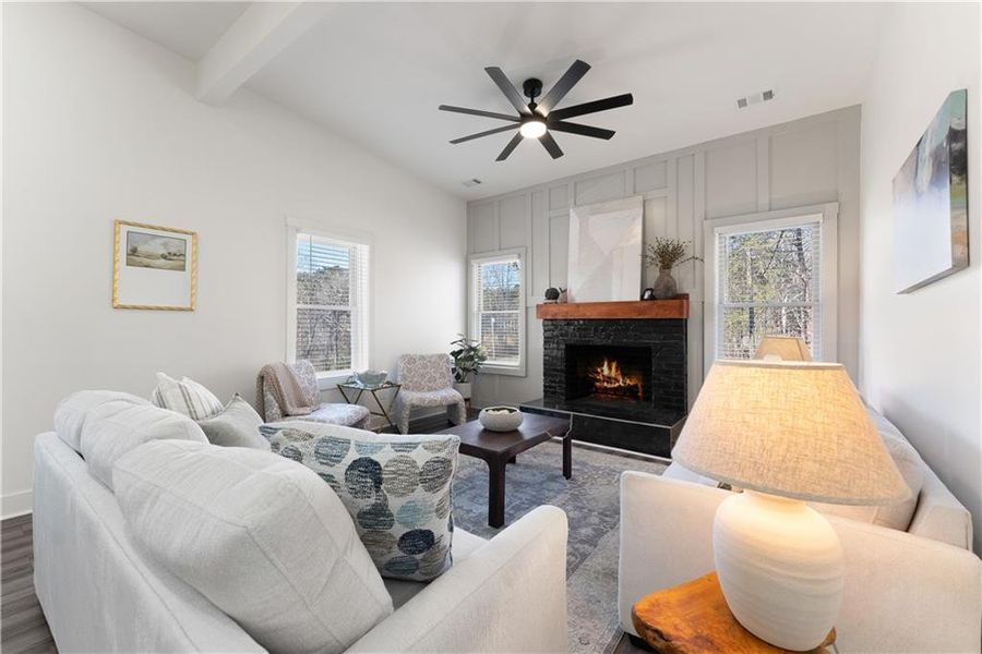 Furnished interior view inside a new home in , Gainesville (Image 7).