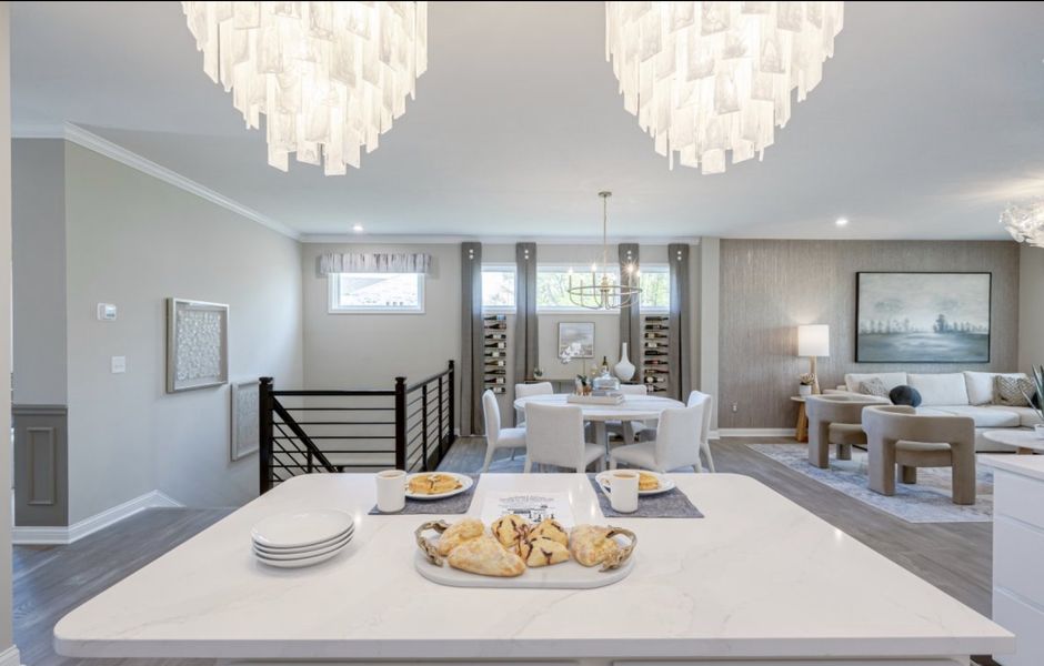 Representative furnished interior of a home built from the Wilmington by Fischer Homes in Savannah Lakes, Hiram (Image 10).