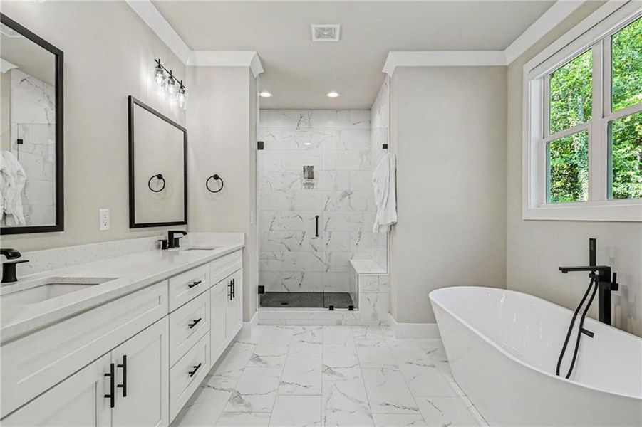 Furnished interior view inside a new home in , Smyrna (Image 14).