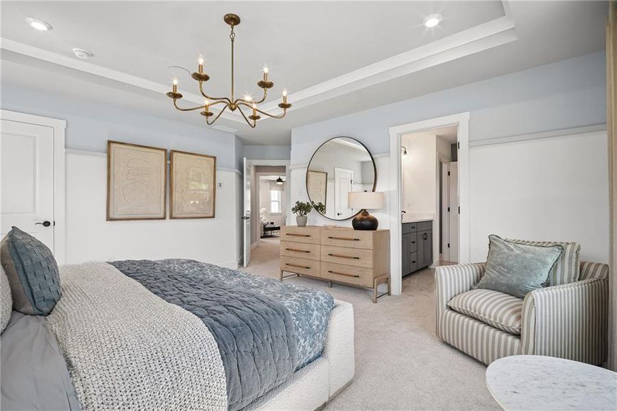 Furnished interior view inside a new home in Creekside at Skelton, Hoschton (Image 14).