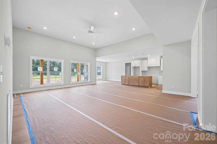 Large, open living room.