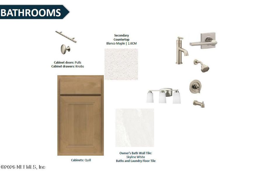 Sample of building materials used in homes in Westerly Park at Wildlight, Yulee (Image 22).