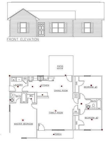 2D floor plan layout of this home in , Buchanan, GA (Image 3).
