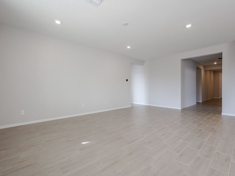 A room with white walls. A room with white walls.