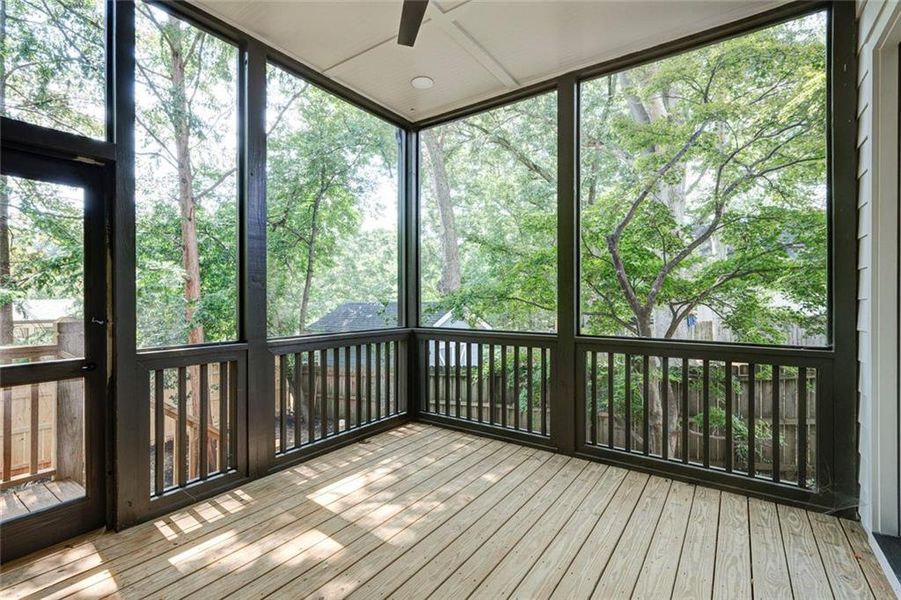 Exterior details and patio area of a home in , Atlanta (Image 29).