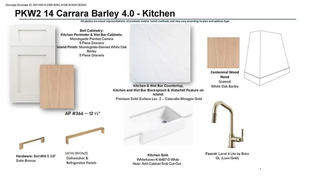 Design upgrades included in your Kitchen