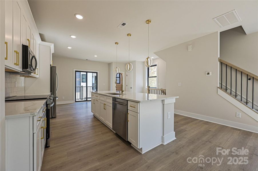 Furnished interior view inside a new home in , Charlotte (Image 5). Furnished interior view inside a new home in , Charlotte (Image 5).