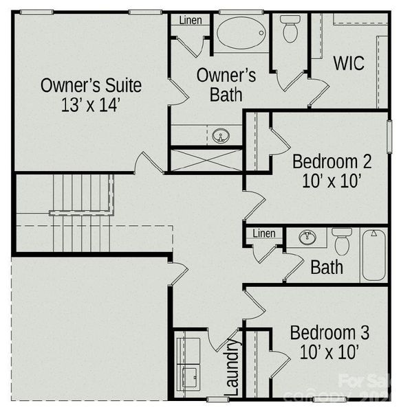 2D floor plan layout of this home in Catawba Trace, Catawba, NC (Image 4).