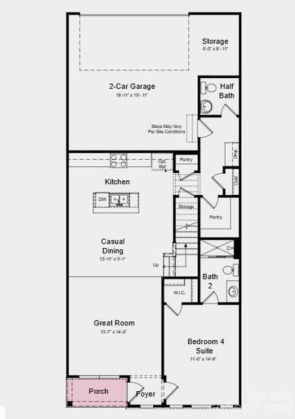 Additional Highlights Include: Extended laminate flooring to great room and 30" profile slide-in gas range.