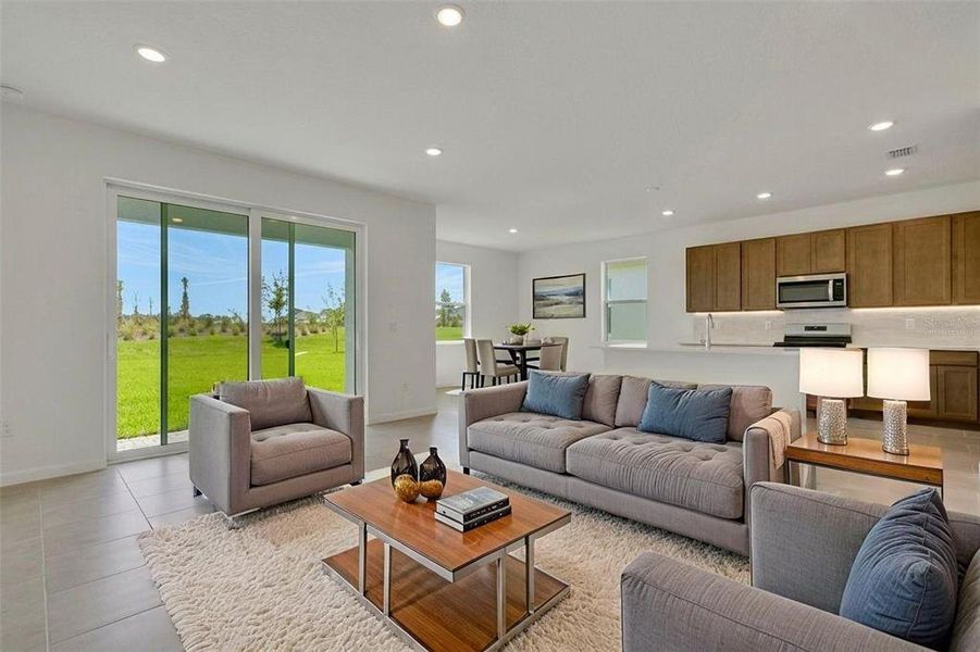 Furnished interior view inside a new home in Brystol North at Wylder, Port St. Lucie (Image 4).