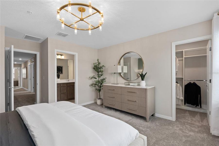 Furnished interior view inside a new home in The Cove at Nona Sound, Orlando (Image 21). Furnished interior view inside a new home in The Cove at Nona Sound, Orlando (Image 21).