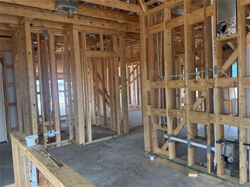 In-progress construction of a new home in Lexington Heights, Willis, TX (Image 5).