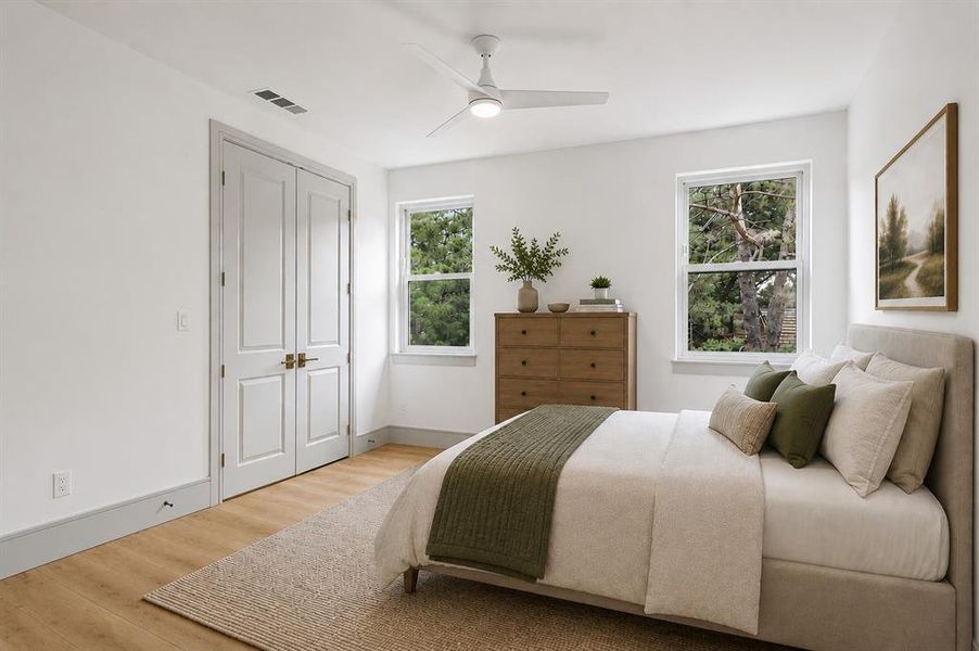 Bedroom - virtually staged