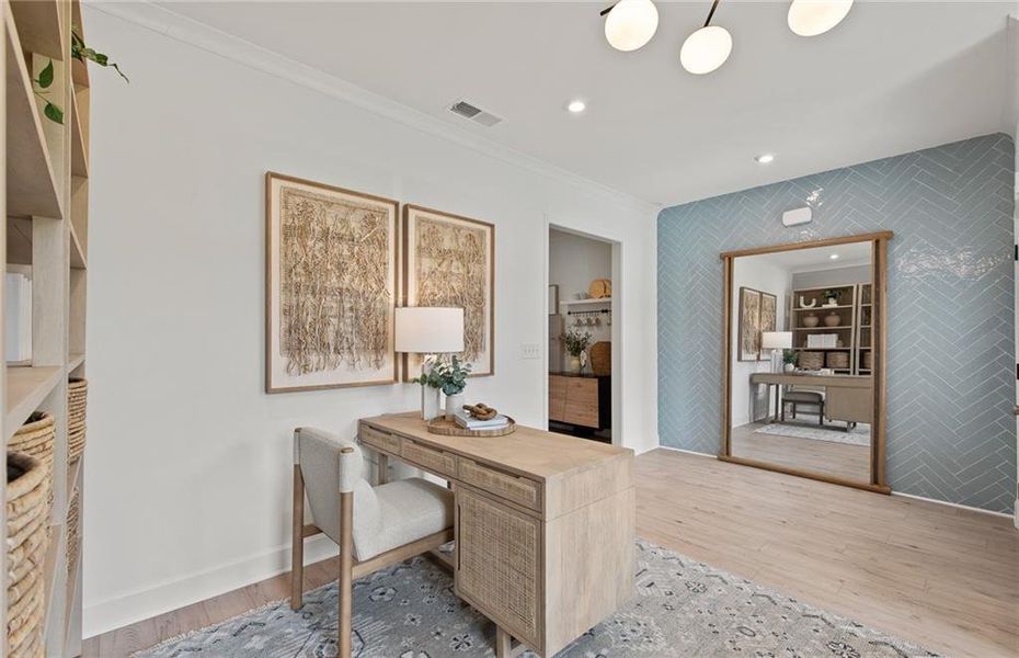 Furnished interior view inside a new home in Watermist at Mirror Lake, Villa Rica (Image 11).
