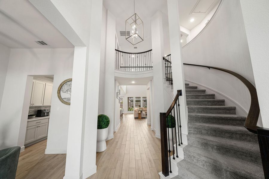 Furnished interior view inside a new home in , Manvel (Image 38).