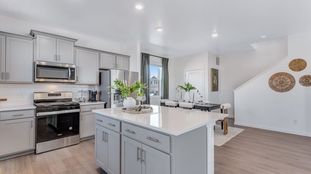Representative furnished interior of a home built from the Elder II by D.R. Horton in Granary, Johnstown (Image 13).