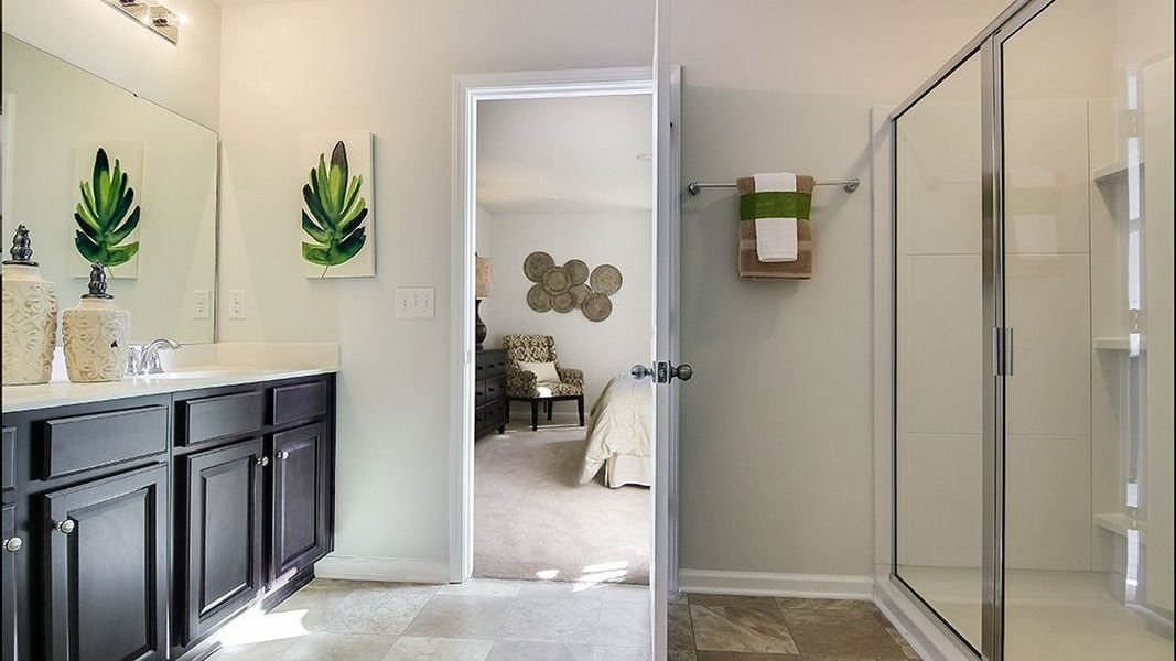 Representative furnished interior of a home built from the Aisle by D.R. Horton in Cobblestone Village, Savannah (Image 14).