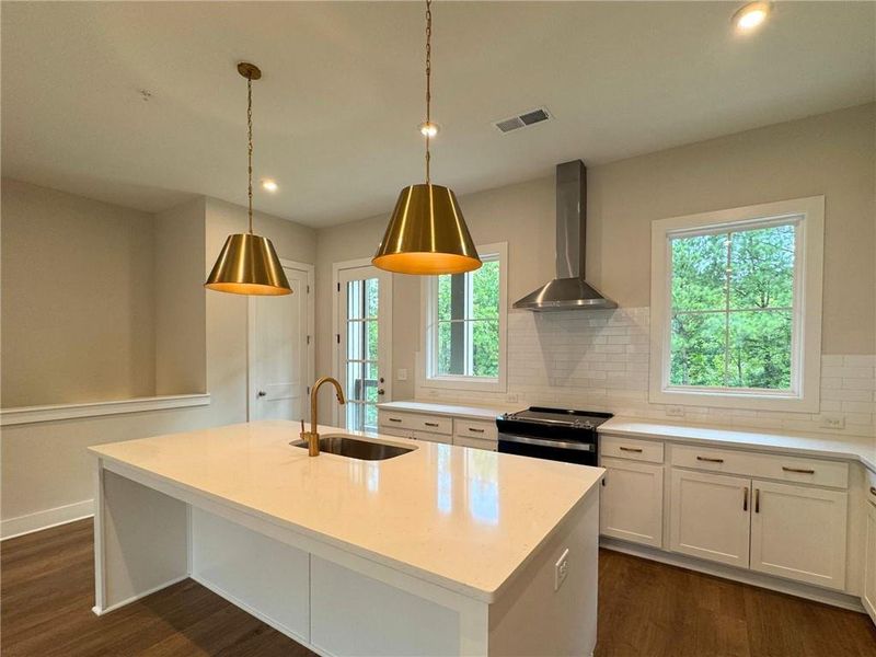 Furnished interior view inside a new home in , Alpharetta (Image 8). Furnished interior view inside a new home in , Alpharetta (Image 8).
