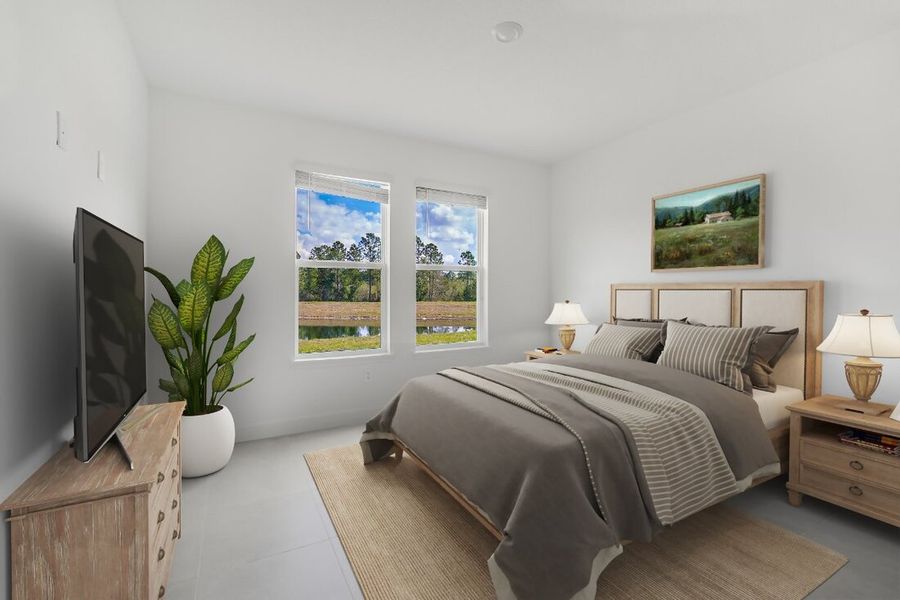 Representative furnished interior of a home built from the Saint Clair by Taylor Morrison in Harvest at Ovation, Winter Garden (Image 28).