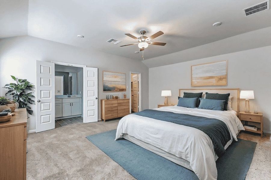 Representative furnished interior of a home built from the June 1553NS by Saratoga Homes in Aldine Pines, Houston (Image 5). Representative furnished interior of a home built from the June 1553NS by Saratoga Homes in Aldine Pines, Houston (Image 5).