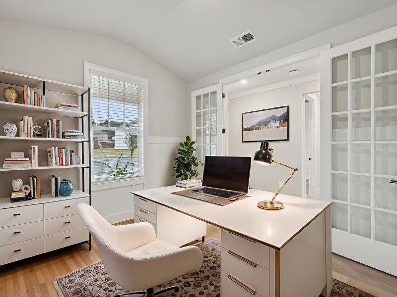 Furnished interior view inside a new home in Vines at Mill Creek - Legacy Series, Braselton (Image 3).
