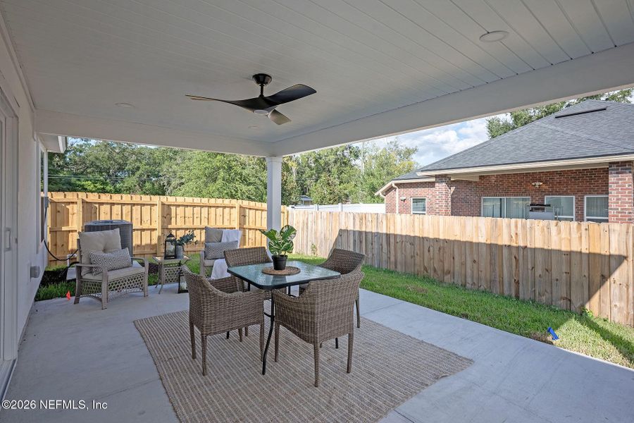 Exterior details and patio area of a home in , Jacksonville (Image 2). Exterior details and patio area of a home in , Jacksonville (Image 2).